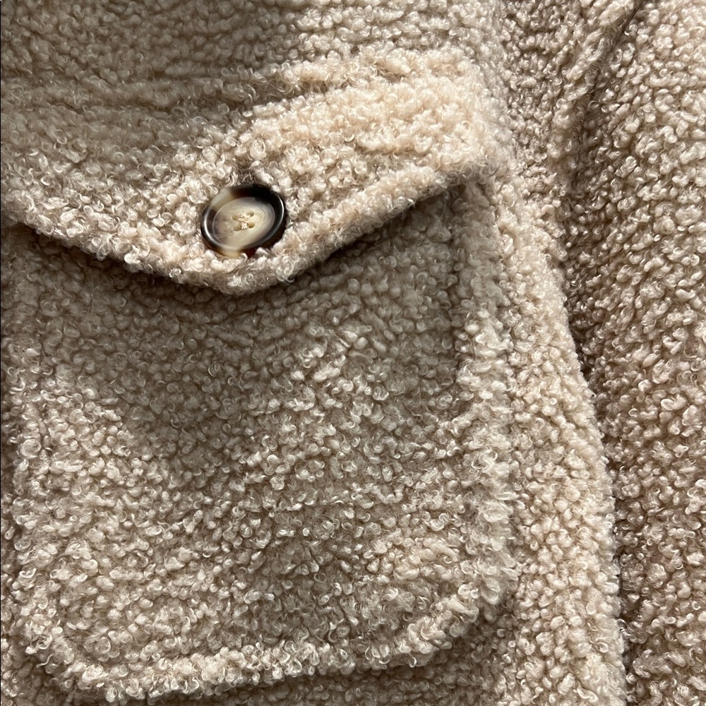 Bagatelle Cream Sherpa Jacket - Picture 3 of 8